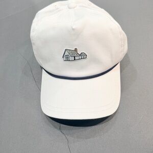 American Needle White Cap with House Design